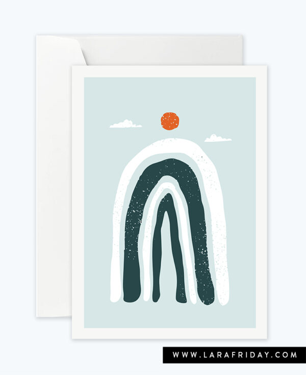 0064-drawn mountain and sun